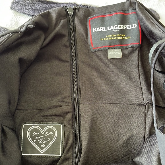 KARL LAGERFELD LIMITED EDITION BLACK MAN MINI DRESS - Picture 11 of 12